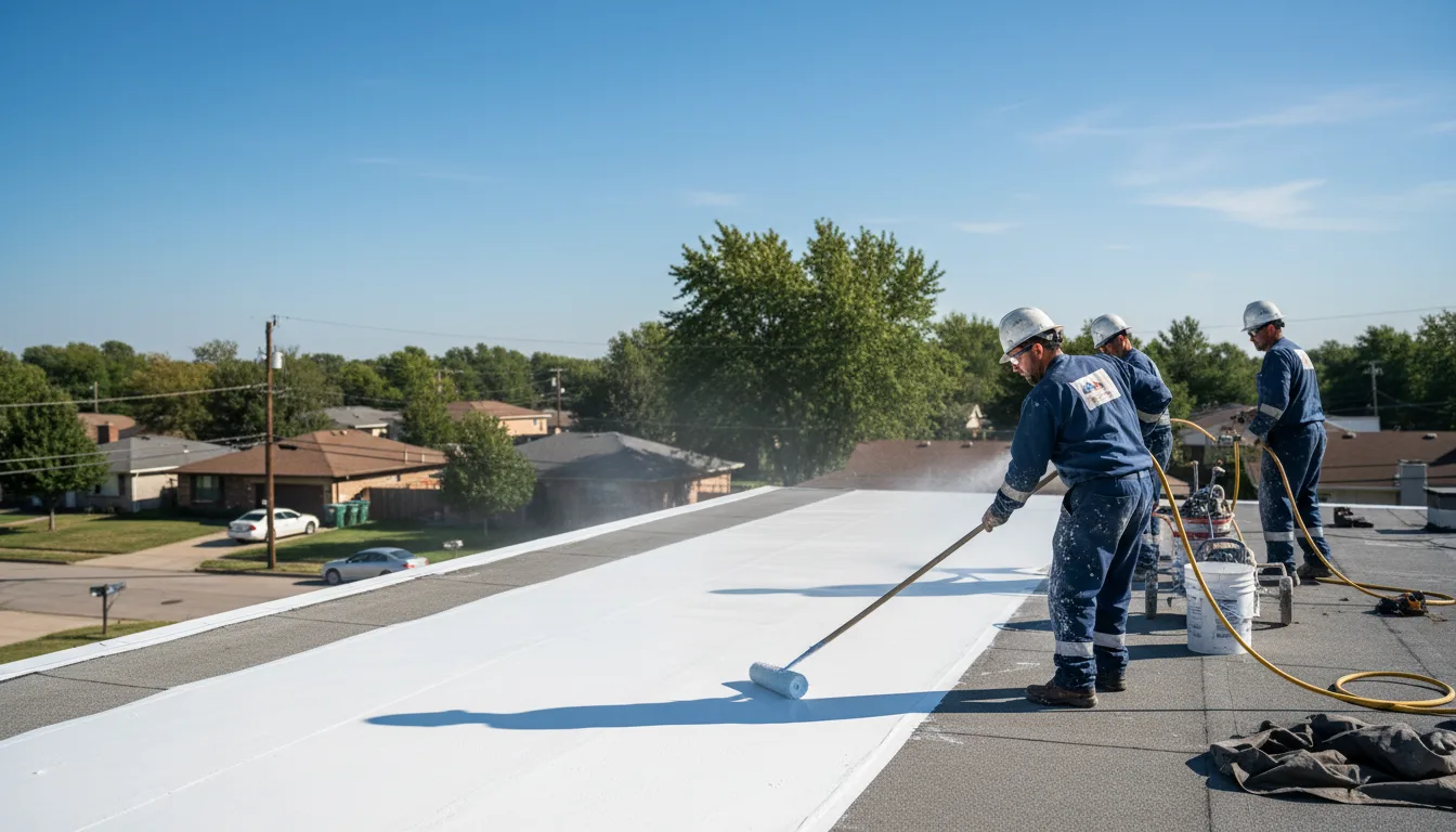 Commercial roof coating in Elkhart, IA near me